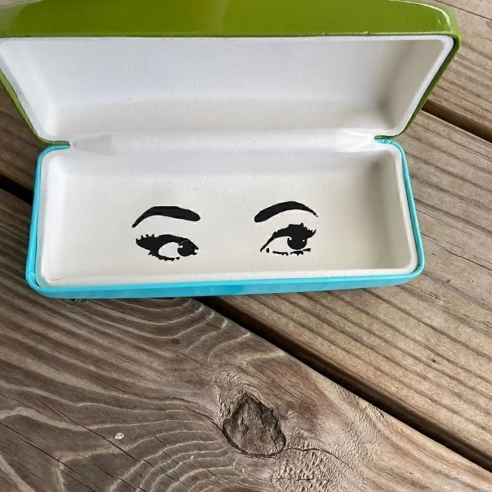 Kate Spade Eye Glasses Case Blue Green